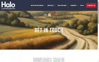 Halo Land Management website