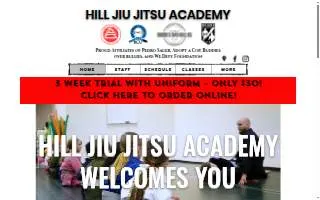 Hill Jiu Jitsu Academy website