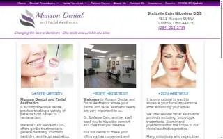 Munson Dental And Facial Aesthetics - Dr. Stefanie Cain of Canton website