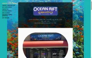 Ocean Rift Aquatics website