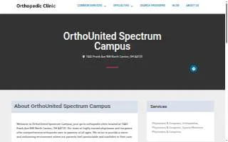 OrthoUnited - Spectrum Campus website