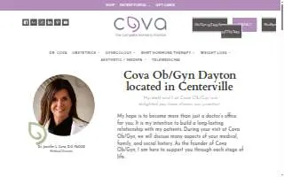 Cova Ob/Gyn & Cova MedSpa website