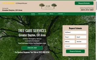 GAD Tree Experts, LLC website