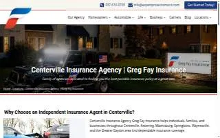 Greg Fay Insurance Agency website