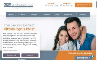 King Orthodontics of Centerville website