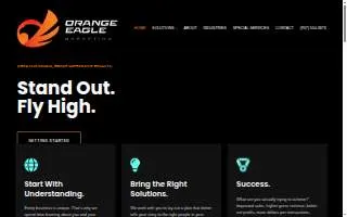 Orange Eagle Marketing website