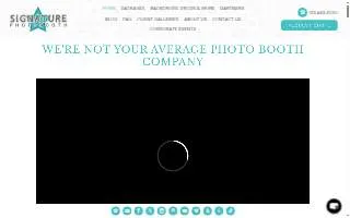 Signature Photo Booth LLC website