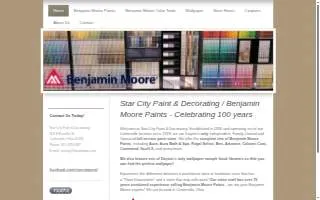 Star City Paint & Decorating website