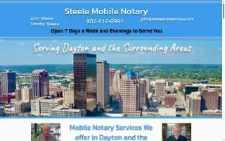 Steele Mobile Notary of Centerville website