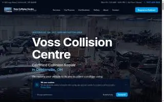 Voss Collision Center and Body Shop website