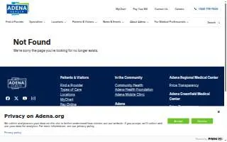 Adena Rehabilitation and Wellness Center website