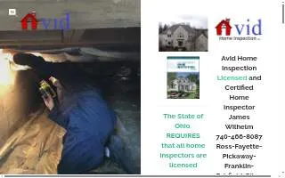 Avid Home Inspection South Central Ohio of Chillicothe website