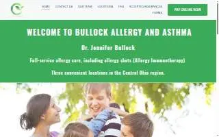 Bullock Allergy and Asthma of Chillicothe website