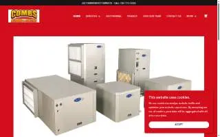 Combs Heating & Cooling website