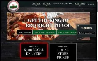 Corky Que BBQ website