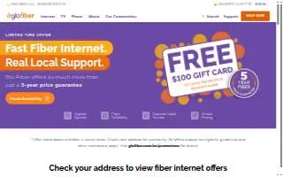 Glo Fiber website