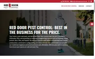 Red Door Pest Control website