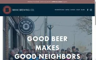 Brink Brewing Company website