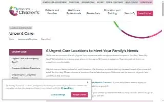 Cincinnati Children's Urgent Care - Burnet Campus website