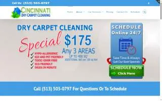 Cincinnati Dry Carpet Cleaning website