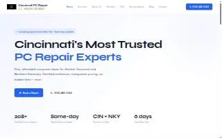 Cincinnati PC Repair LLC website