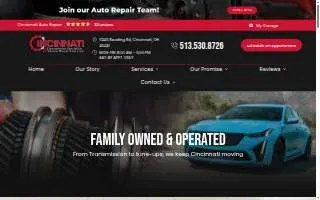Cincinnati Transmission Specialists website