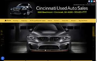 Cincinnati Used Auto Sales website