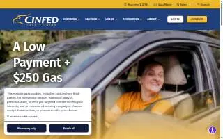 Cinfed Credit Union of Cincinnati website