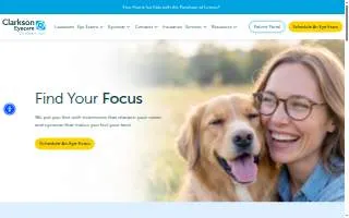 Clarkson Eyecare of Cincinnati website