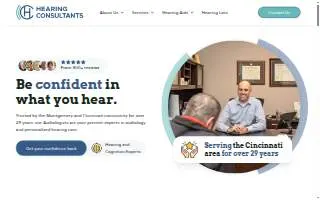 Hearing Consultants of Cincinnati website