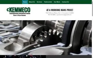 Kemmeco Transmissions, Inc. website