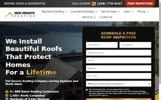 New Heights Roofing of Cincinnati website