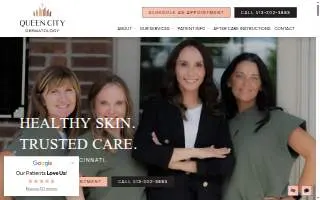 Queen City Dermatology website
