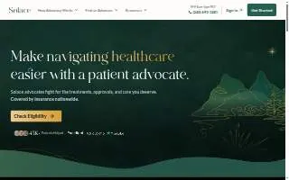 Solace Care Home Health website