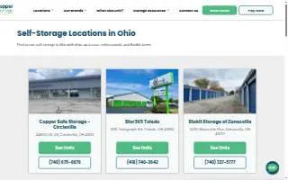 Copper Safe Storage of Circleville website