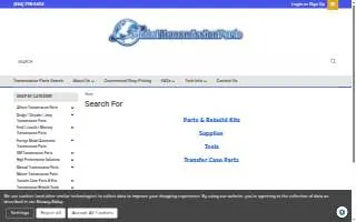 Global Transmission Parts website