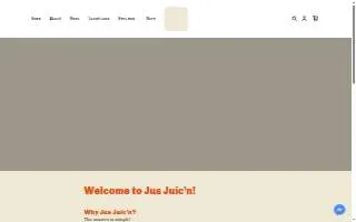 Jus Juic'n of Circleville website