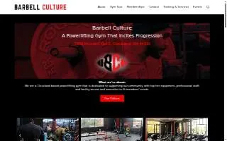 Barbell Culture of Cleveland website