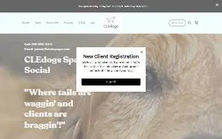 CLEdogs Spa & Social of Cleveland website