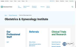 Cleveland Clinic Obstetrics and Gynecology