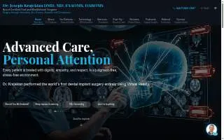 Dr. Joseph Krajekian, DMD, MD, FAAOMS, DABOMS of Cleveland website