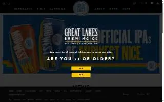Great Lakes Brewing Company of Cleveland website