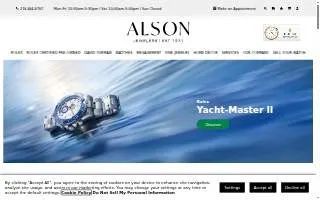 Alson Jewelers website