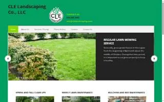 CLE Landscaping Co., LLC of Cleveland Heights website