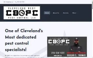 Cleveland Best Pest Control LLC website