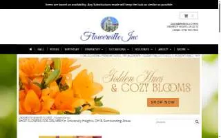 Flowerville of Cleveland Heights website