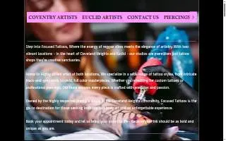 Focused Tattoos website