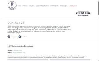 HD Orthodontics of Cleveland Heights website