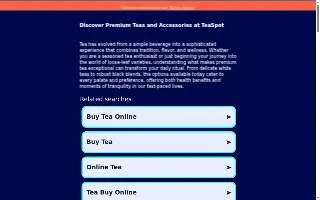 TeaSpot Tutoring Learning Center website