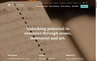The Music Settlement of Cleveland Heights website